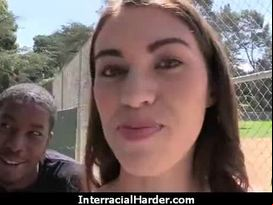 Beautiful girl fucked hard by big black dick 5