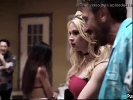 Immobile nerdy teen got smashed in a crazy threesome sex