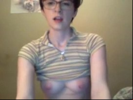 Nerdy girl being horny - free registration www.freelovecam.tk