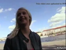 Public pickups - outdoor blowjob for cash with sexy amateur euro slut 24