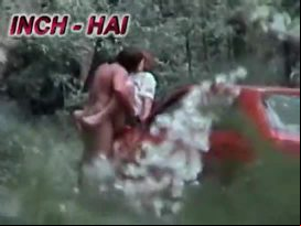 Amateur outdoor car sex